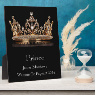 Prince Crown Pageant Plaque Fotoplatte