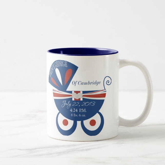Prince de George de tasse de souvenir de Cambridge (Droit)