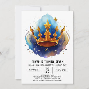 Prince Diamond Editable Birthday Einladung