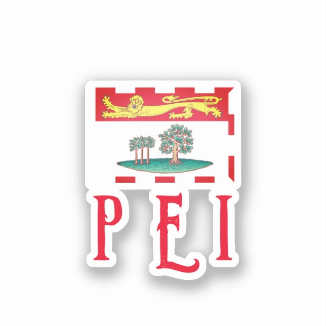 Prince Edward Island Flag Aufkleber (Vorderseite)
