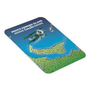 Prince Edward Island, Kanada Karte. Magnet