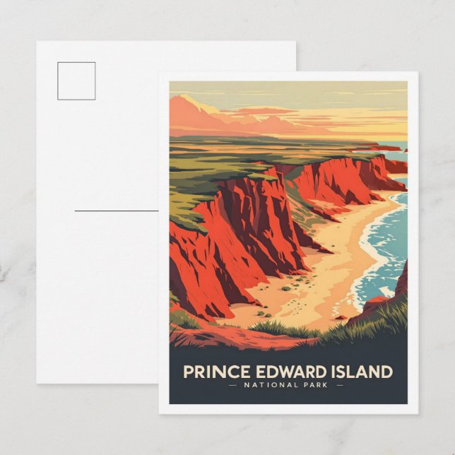 Prince Edward Island National Park Canada Travel Postkarte (Vorne/Hinten)