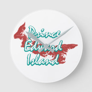 Prince Edward Island Runde Wanduhr