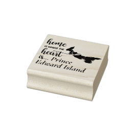 Prince Edward Island Zuhause ist das Herz Gummistempel