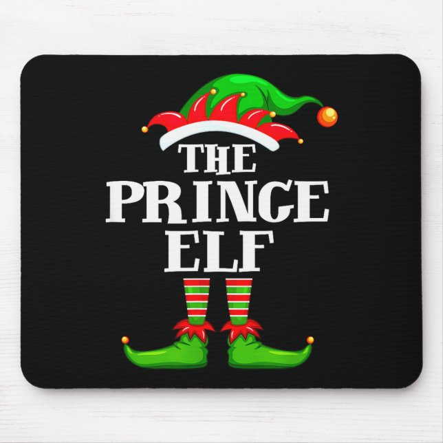 Prince Elf Matching Family Group Christmas Party P Mousepad (Vorne)