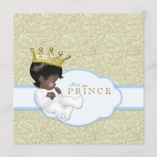 Prince Ethnic Baby Dusche Einladung