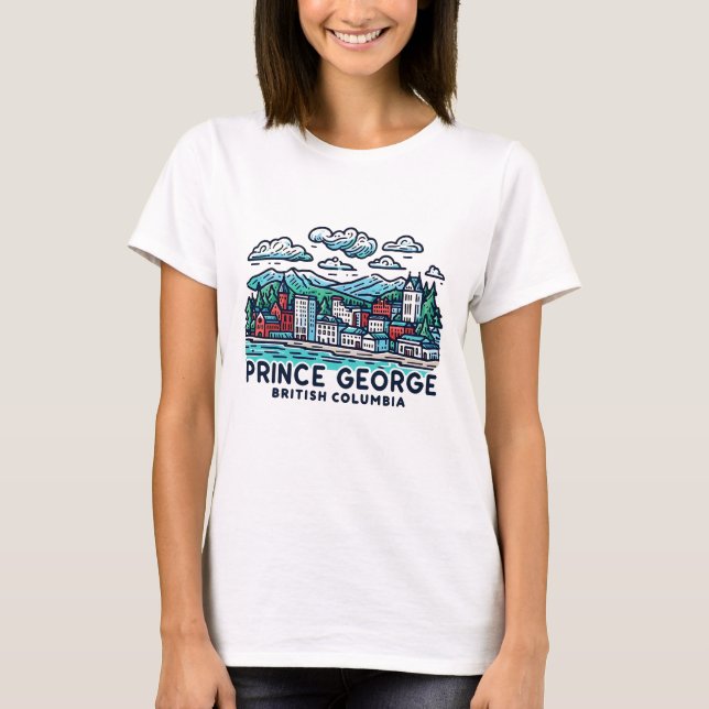 Prince George BC Kanada T-Shirt (Vorderseite)