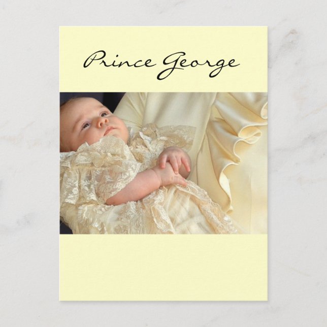 Prince George Christening Postkarte (Vorderseite)