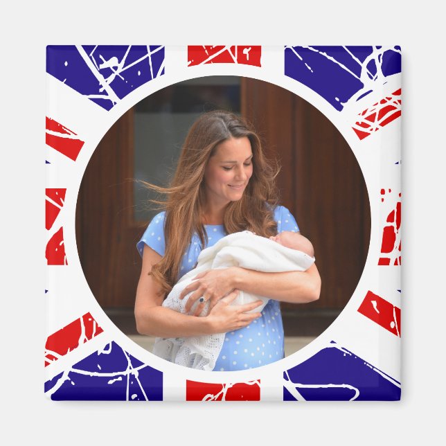Prince George Royal Baby Magnet (Vorne)