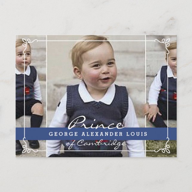 Prince George - William & Kate Postkarte (Vorderseite)