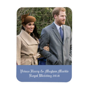 Prince Harry & Meghan Markle Royal Wedding 2018 Magnet
