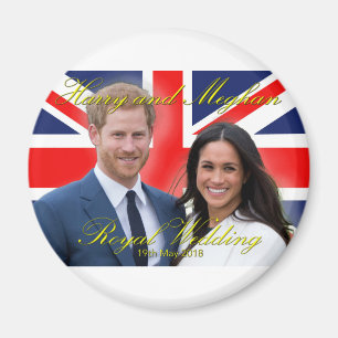 Prince Harry und Meghan Markle Royal Wedding Magnet