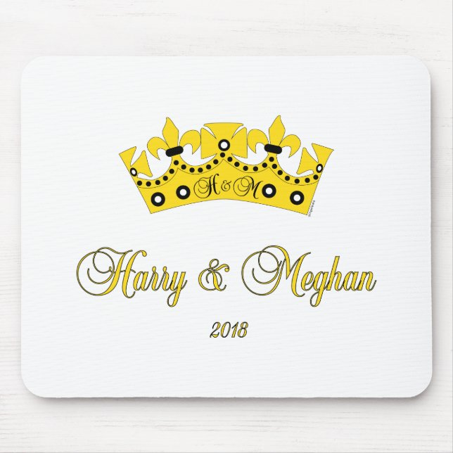 Prince Harry und Meghan Royal Wedding 2018 Heart Mousepad (Vorne)