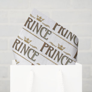 PRINCE Lettering - Elegante Rich Royal Crown Seidenpapier