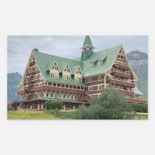 Prince of Wales Hotel - Waterton, AB Rechteckiger Aufkleber