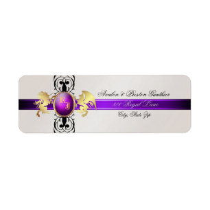 Prince & Princess Lila Champange Address Labels