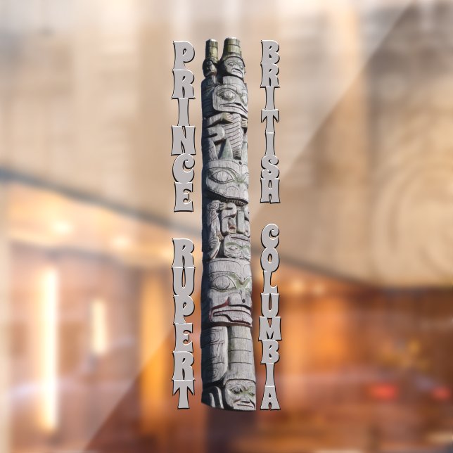 Prince Rupert Decal Canada Totem Pole Window Fensteraufkleber (Blatt 2)