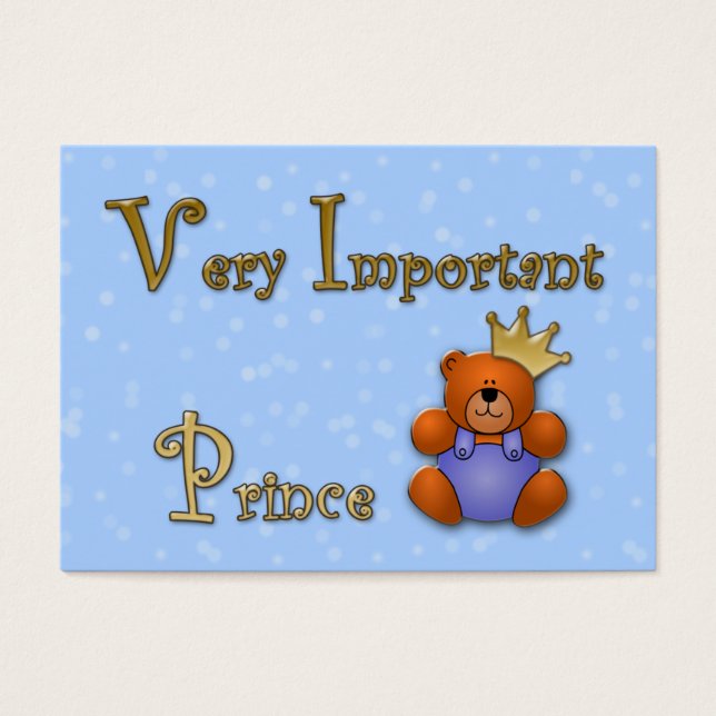 Prince très important - la papeterie (Devant)