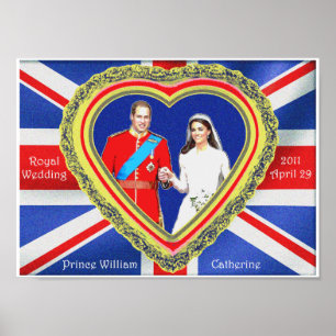 Prince William and Catherine Royal Wedding Poster