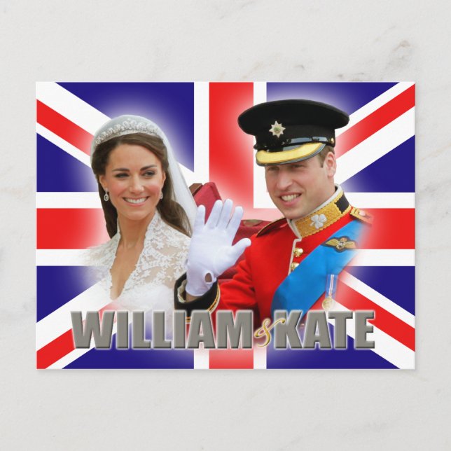 Prince William & Catherine Postcard Postkarte (Vorderseite)