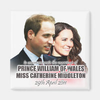 Prince William & Kate Royal Mariage Magnet