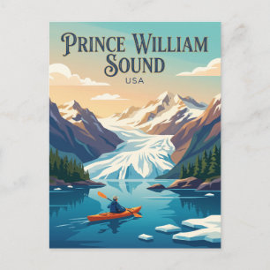Prince William Sound USA Postkarte
