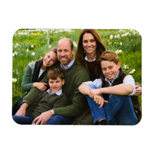 Prince William und Familie Dez 2025 stilisiert Magnet