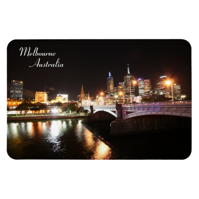 Princes Bridge Melbourne Australien - Magnet (Horizontal)