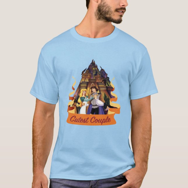 Princes de cygne - le T-shirt de cru de couples le (Devant)