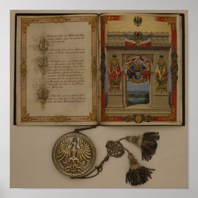 Prince's Diploma investiert Otto von Bismarck Poster (Vorne)