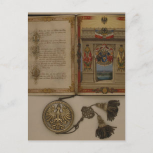 Prince's Diploma investiert Otto von Bismarck Postkarte