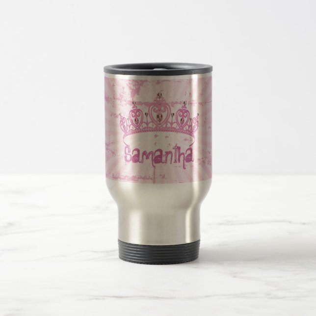 Princes roses 15 onces. Tasse de tasse de voyage (Centre)