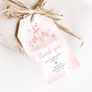 Princess 4. Geburtstags-Gastgeschenk Geschenkanhänger