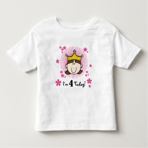 Princess 4th Birthday Tshirts et cadeaux