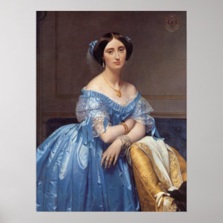 'Princess Albert de Broglie' Poster