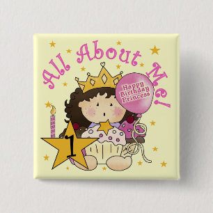 Princess All About Me 1. Geburtstagsgeschirr Button