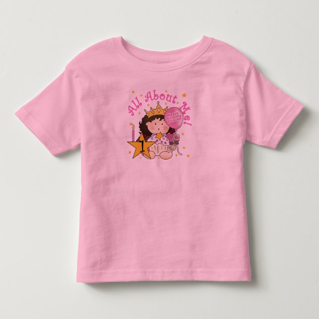 Princess All About Me 1st Birthday Tshirts (Devant)