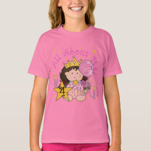 Princess All About Me 4. Birthday Tshirts