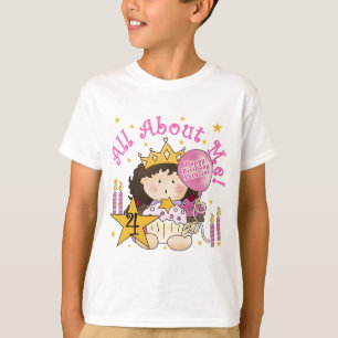 Princess All About Me 4. Birthday Tshirts