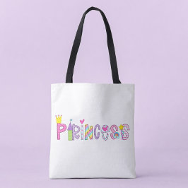 Princess Alphabet Bright farbenfroh Tasche