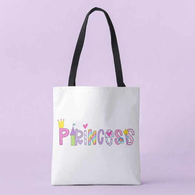Princess Alphabet Bright farbenfroh Tasche (Von Creator hochgeladen)