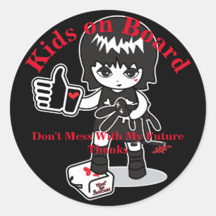 Princess an Bord Runder Aufkleber