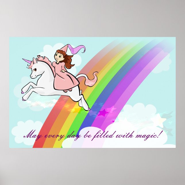 Princess and Unicorn Poster (Vorne)
