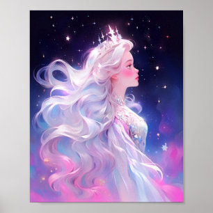 Princess Anime Girl aus Stars Poster