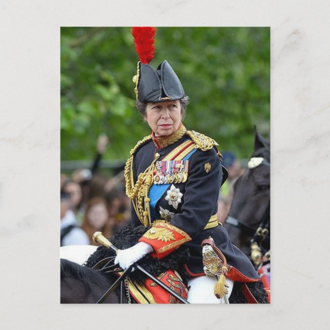 Princess Anne Gold Stick in Wart @ Coronation Postkarte (Vorderseite)