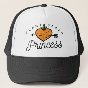 Princess auf Pflanze Vegan Carrot Logo Print Truckerkappe