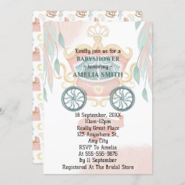 Princess Baby Dusche Einladung