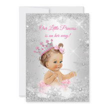 Princess Baby Dusche Pink Silver Winter Wunderland