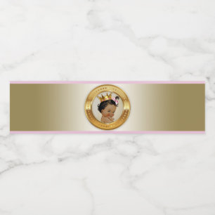Princess Baby Girl Dusche Wasserflasche Etikett