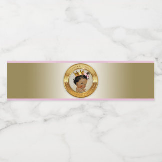 Princess Baby Girl Dusche Wasserflasche Etikett